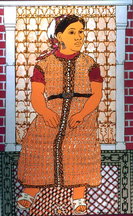 Fatima in Orange Caftan - 1971