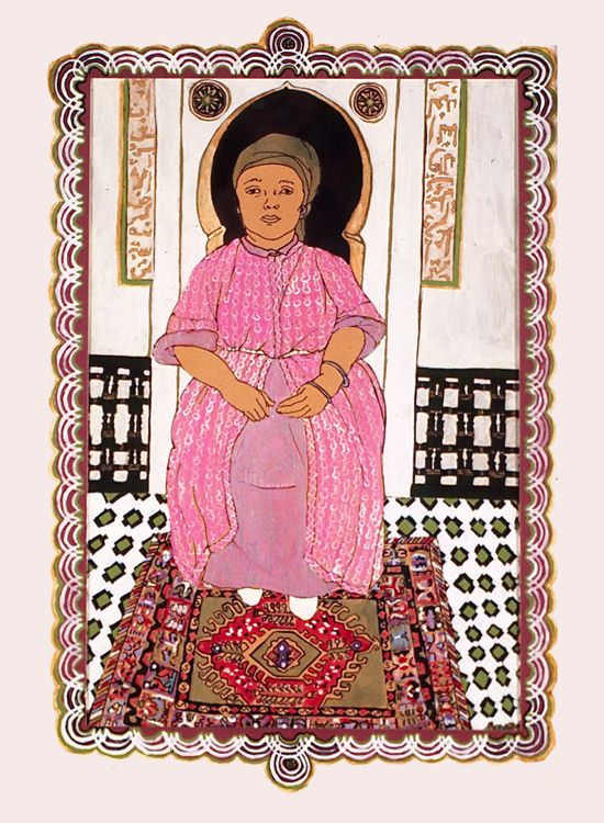 Zora in Pink Caftan