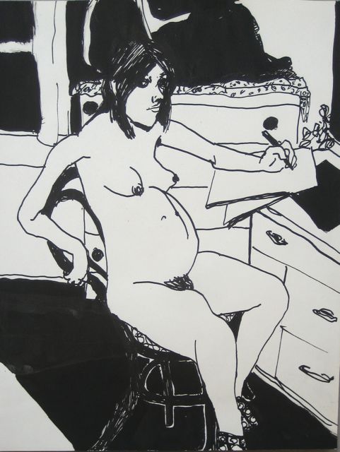 Helen Pregnant with Paula (sitting) - 1962