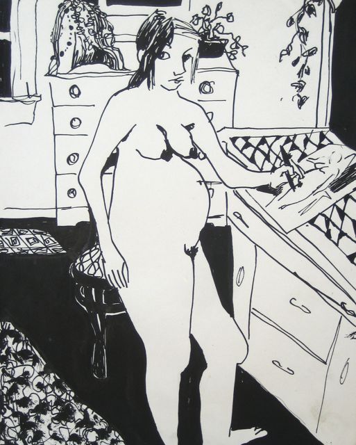Helen Pregnant with Paula (standing) - 1962 