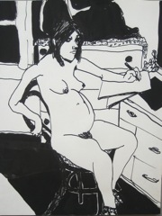 Helen Pregnant with Paula (sitting) - 1962